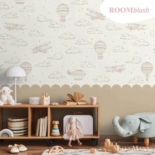 RASCH Roomblush 300174 bézs ballon mintás gyermek digitális panel