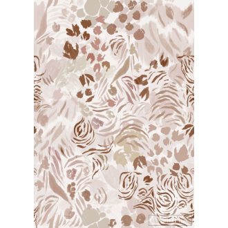   RASCH Roomblush 300189 barna levél mintás gyermek digitális panel