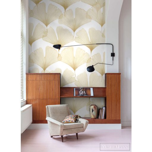 RASCH Roomblush 300195 sárga ginkgo mintás gyermek digitális panel