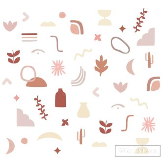   RASCH Roomblush 300200 barna marokkó mintás gyermek digitális panel