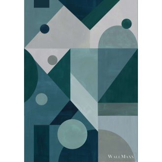   RASCH Roomblush 300225 kék geometrikus gyermek digitális panel