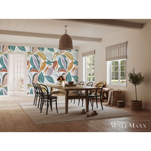 RASCH Roomblush 300353 színes levél mintás gyermek digitális panel