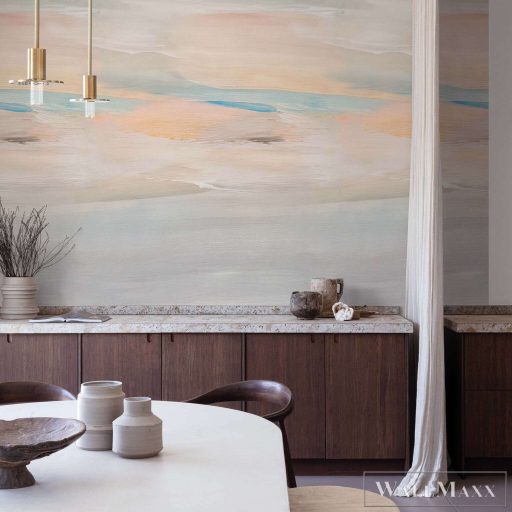 RASCH Roomblush 300356 narancssárga márvány mintás gyermek digitális panel