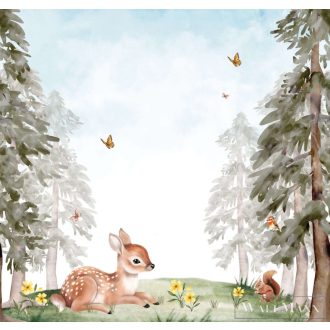   RASCH Roomblush 300378 barna bambi mintás gyermek digitális panel