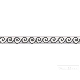   AS CREATION Only Borders 30346-1 sötét hullámos modern bordűr