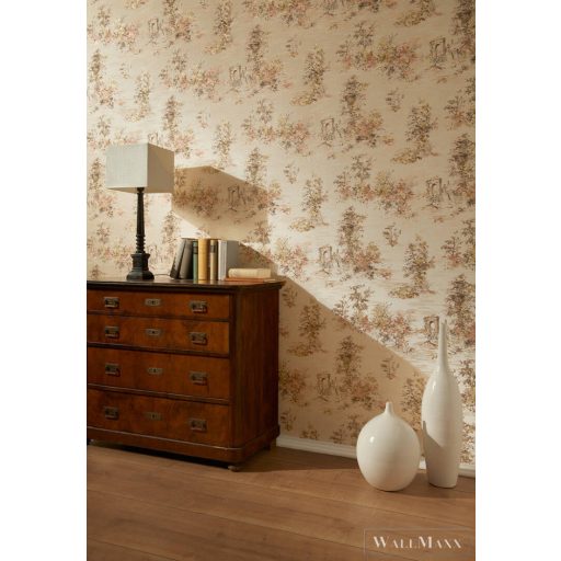 AS CREATION ROMANTICO 2022 30429-2 KRÉMSZÍNŰ DESIGN TAPÉTA