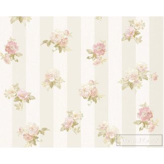   AS CREATION ROMANTICO 2022 30447-1 KRÉMSZÍNŰ VIRÁGOS TAPÉTA