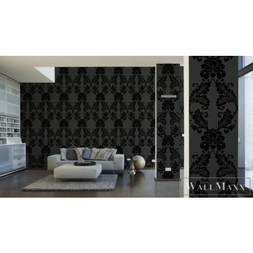 AS CREATION AP Finest 30544-5 antracit barokk mintás klasszikus tapéta
