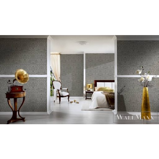 AS CREATION AP Finest 30545-3 ezüst barokk mintás klasszikus tapéta