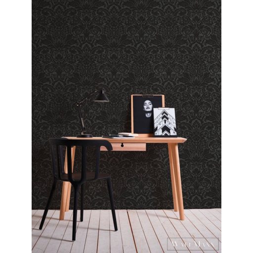 AS CREATION AP Finest 30545-5 antracit barokk mintás klasszikus tapéta