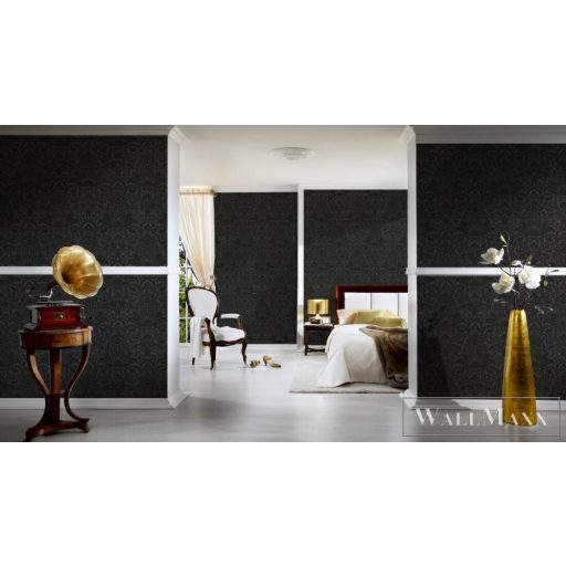 AS CREATION AP Finest 30545-5 antracit barokk mintás klasszikus tapéta