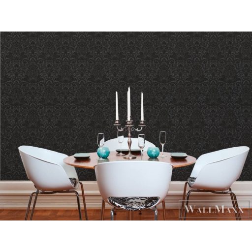 AS CREATION AP Finest 30545-5 antracit barokk mintás klasszikus tapéta