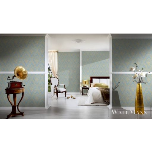 AS CREATION AP Finest 30659-5 kék barokk mintás klasszikus tapéta