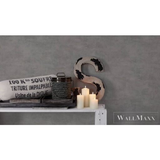 AS CREATION Elements 30668-3 szürke vakolat kőmintás tapéta