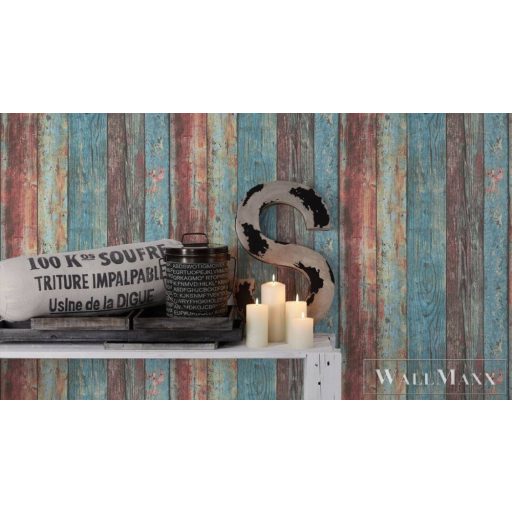 AS CREATION Elements 30723-1 színes intarzia modern tapéta