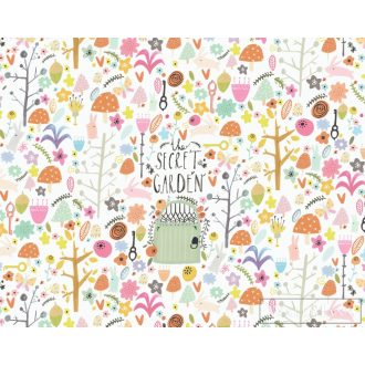   BN WALLS SmallTalk 30804 színes Titkos kert mintás Gyerek vlies digitális panel
