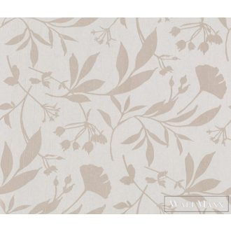   MARBURG Domotex 30925 bézs-gyöngy levél mintás Klasszikus tapéta