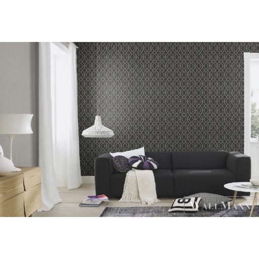Rasch barna geometriai mintás tapéta 309348