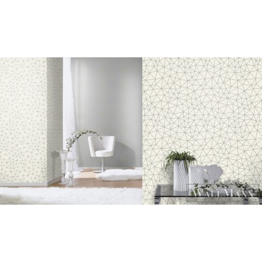 Rasch Symmetry 310009 ezüst grafikai tapéta