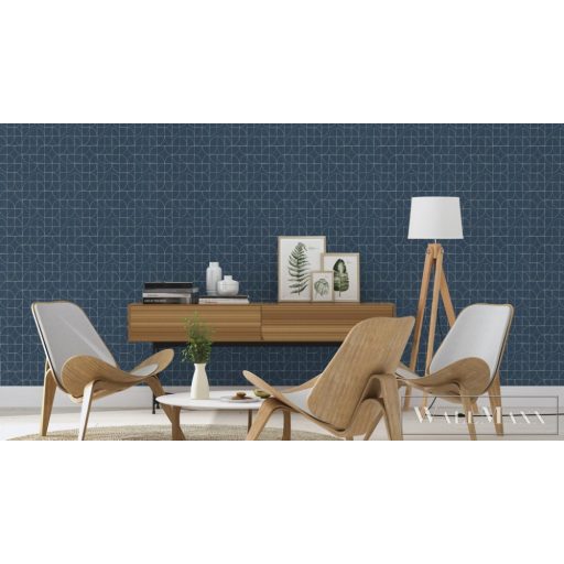 Rasch Symmetry 310108 kék grafikai tapéta