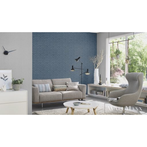 Rasch Symmetry 310108 kék grafikai tapéta