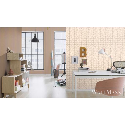 Rasch Symmetry 310115 rózsaszín grafikai tapéta