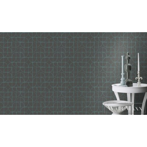 Rasch Symmetry 310122 kék grafikai tapéta