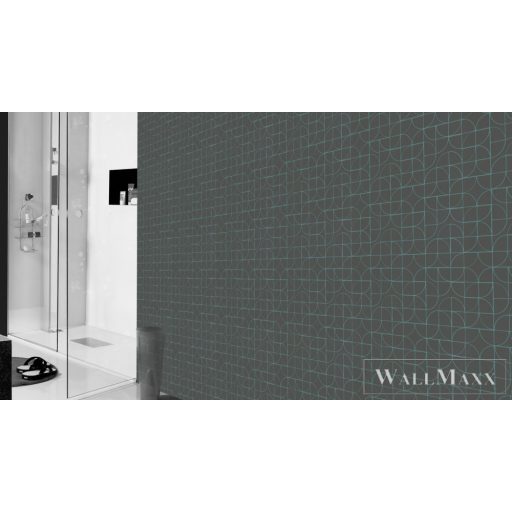 Rasch Symmetry 310122 kék grafikai tapéta