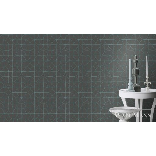 Rasch Symmetry 310122 kék grafikai tapéta