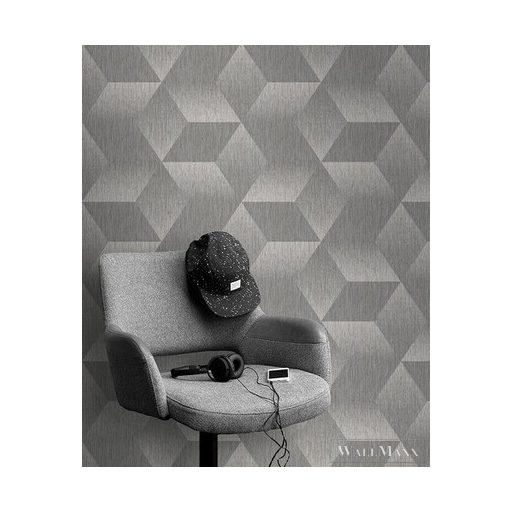 RASCH Zoya 2023 311006 ezüst, szürke 3D-tér-hatású Térhatású tapéta