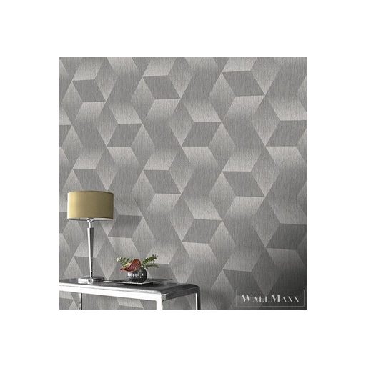 RASCH Zoya 2023 311006 ezüst, szürke 3D-tér-hatású Térhatású tapéta
