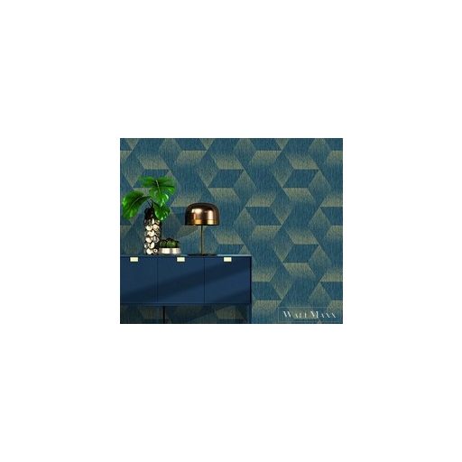 RASCH Zoya 2023 311013 arany, kék Tér-hatású 3D-mintás Térhatású tapéta