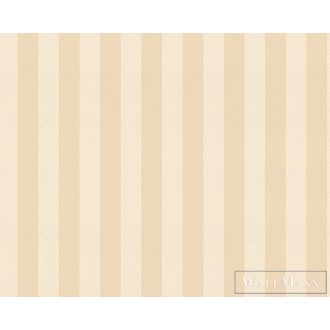   AS CREATION ROMANTICO 2022 3121-43 KRÉMSZÍNŰ CSÍKOS TAPÉTA