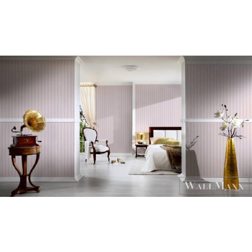 AS CREATION ROMANTICO 2022 3121-50 RÓZSASZÍN CSÍKOS TAPÉTA