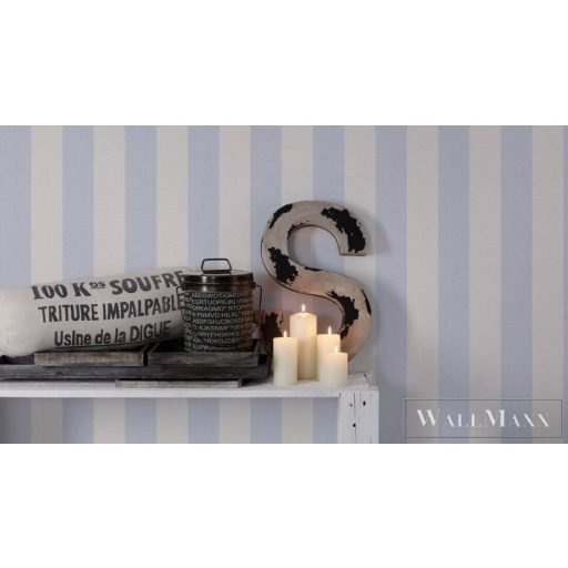 AS CREATION Maison Charme 31402-4 kék csíkos klasszikus tapéta