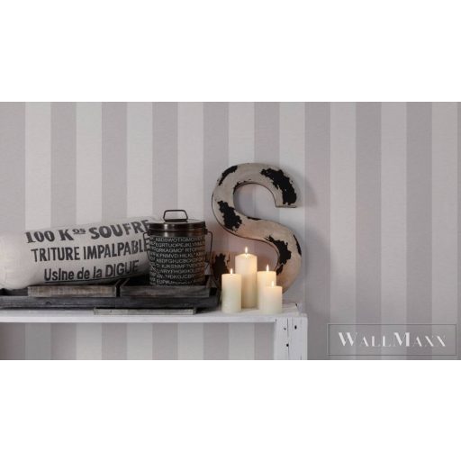 AS CREATION Maison Charme 31403-1 szürke csíkos klasszikus tapéta
