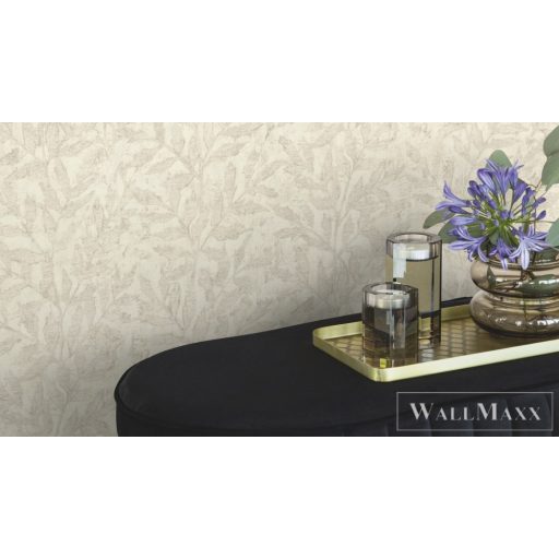 RASCH Factory V 315004 krémszínű levél mintás Ipari tapéta