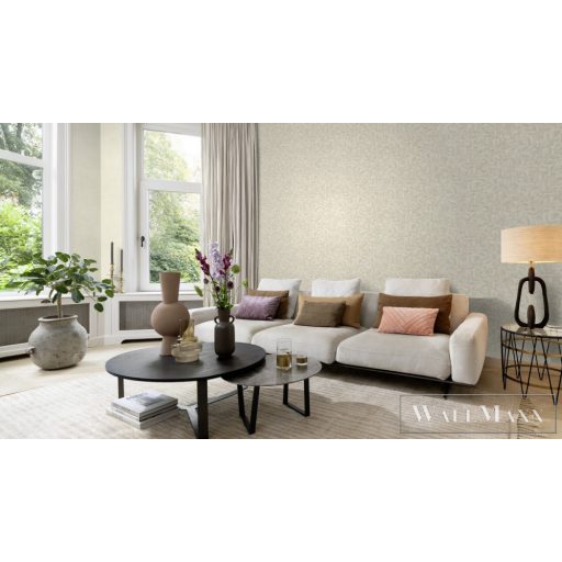 RASCH Factory V 315004 krémszínű levél mintás Ipari tapéta