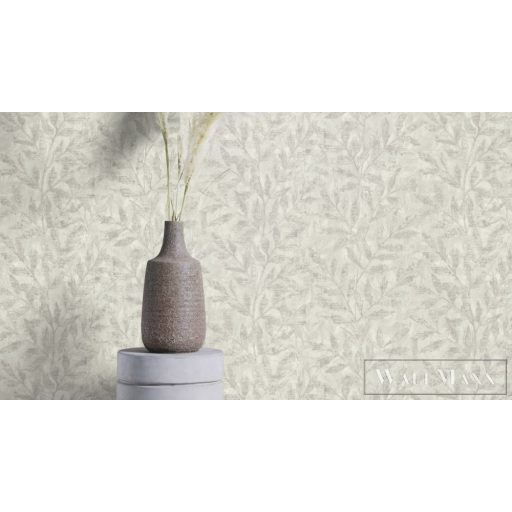 RASCH Factory V 315011 szürke levél mintás Ipari tapéta