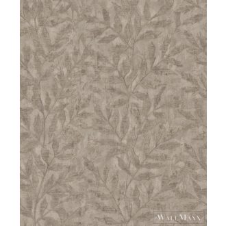 RASCH Factory V 315035 barna levél mintás Ipari tapéta