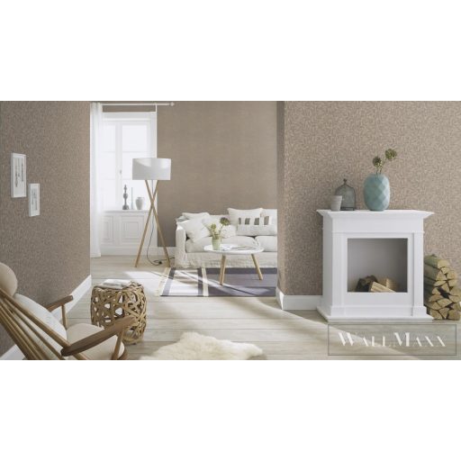 RASCH Factory V 315035 barna levél mintás Ipari tapéta