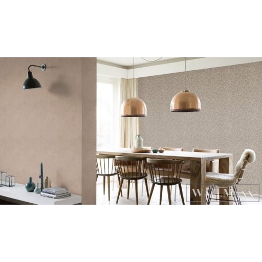 RASCH Factory V 315035 barna levél mintás Ipari tapéta