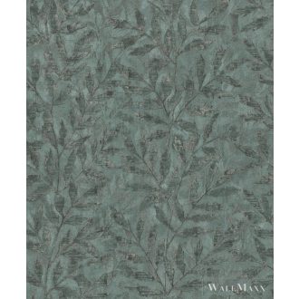 RASCH Factory V 315042 zöld levél mintás Ipari tapéta