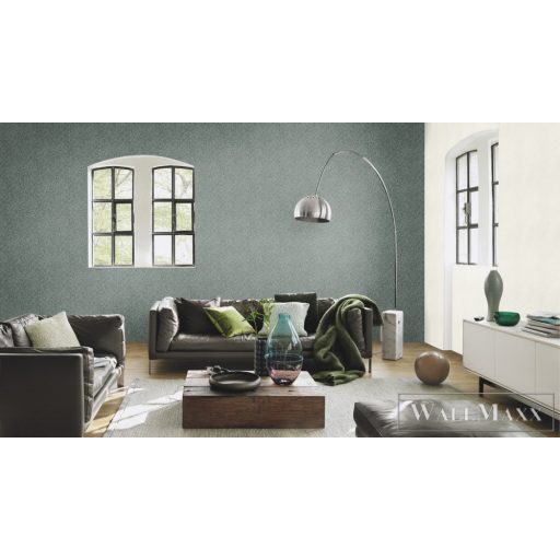 RASCH Factory V 315042 zöld levél mintás Ipari tapéta