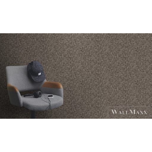 RASCH Factory V 315059 barna levél mintás Ipari tapéta