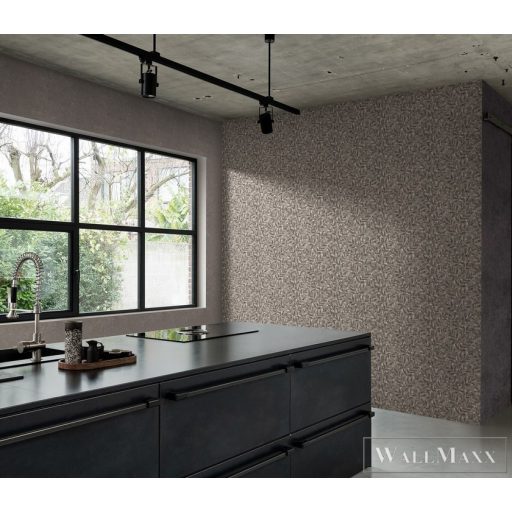 RASCH Factory V 315059 barna levél mintás Ipari tapéta