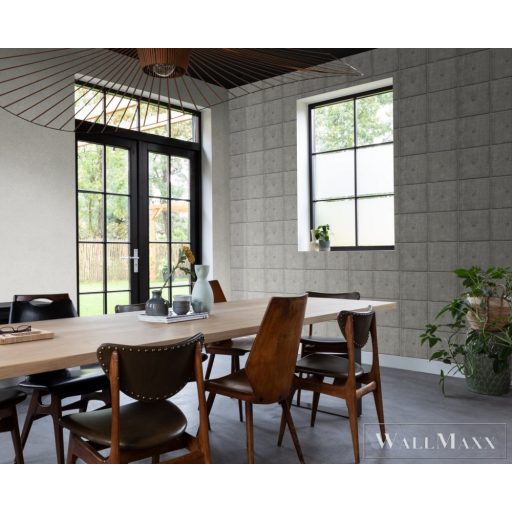 RASCH Factory V 315141 ezüst oxidált Ipari tapéta