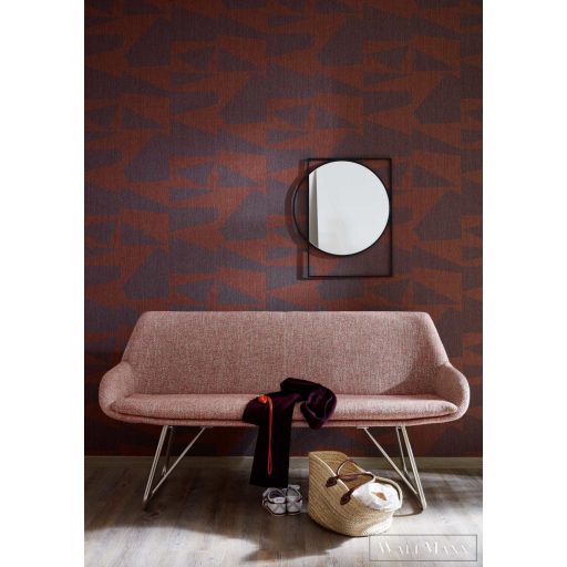 Marburg Schöner Wohnen New Modern 31820 Natur piros sokszög mintás tapéta