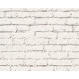 AS CREATION fehér téglamintás tapéta 31943-1