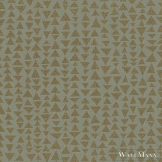   MARBURG Memento 32021 zöld háromszög mintás Grafikus tapéta